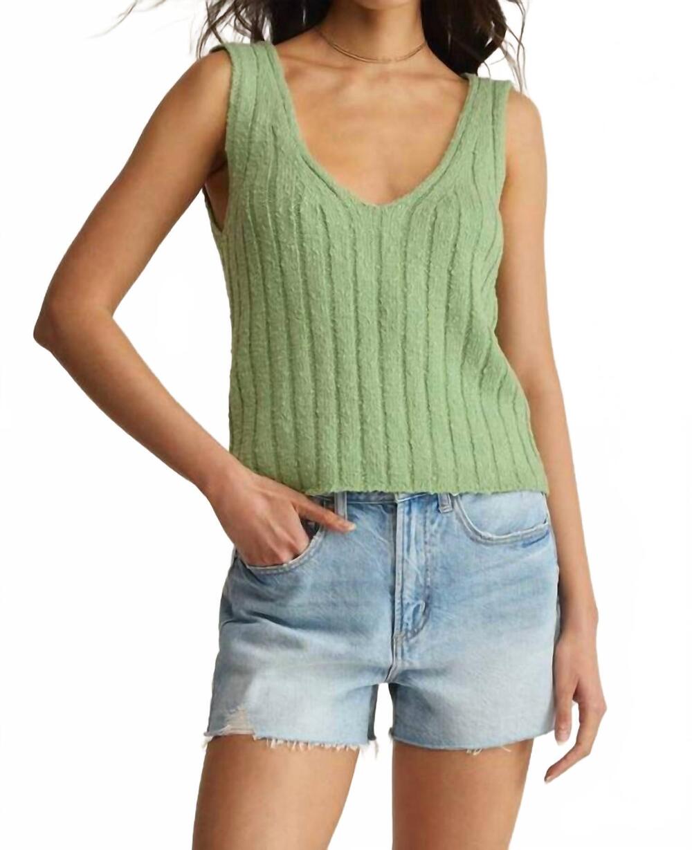 NEW Z SUPPLY acadia sweater tank top in sprout